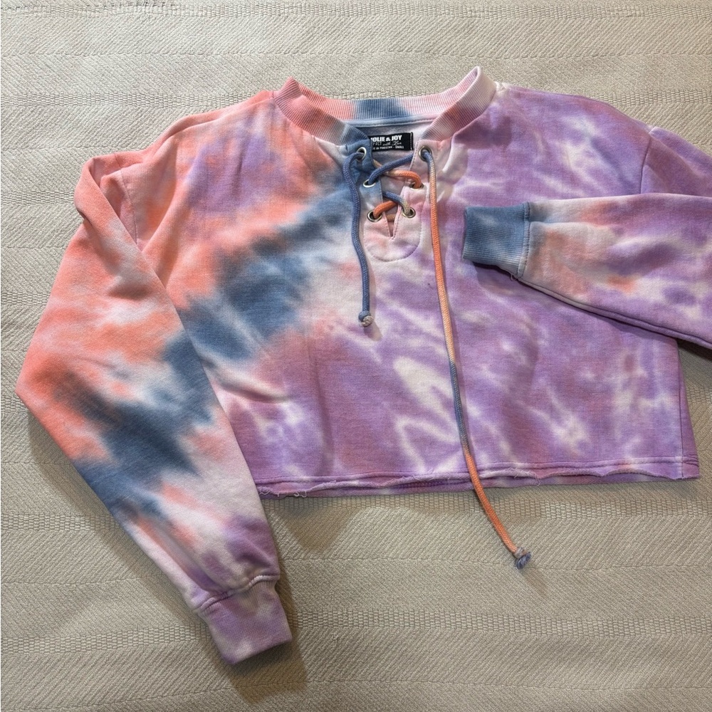 Cropped Tie-dye Sweater, size S